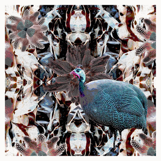 Guineafowl & Seaweed Wall Art Print