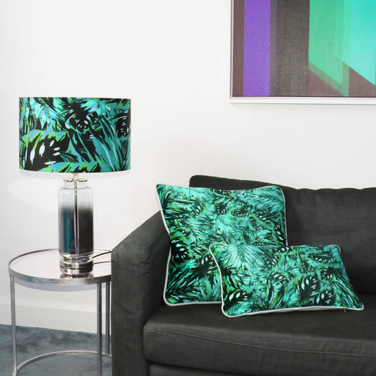 Boa Green Silk Lampshade