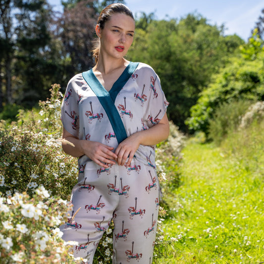 Carousel Silk Pyjamas