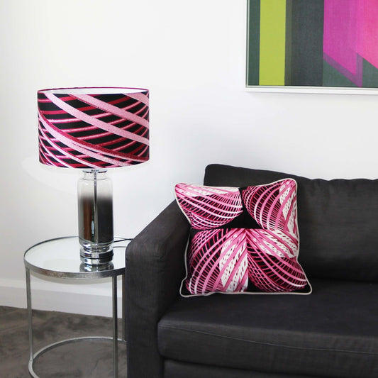 Sphere Pink Silk Lampshade