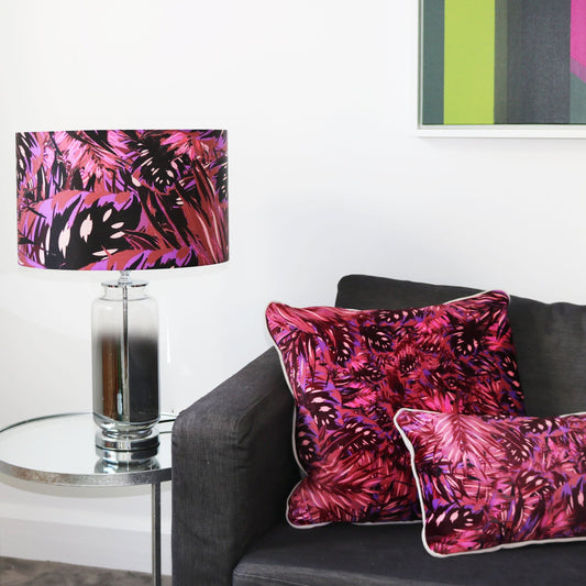 Boa Pink Silk Lampshade