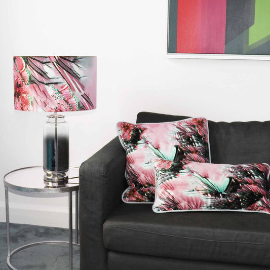 Butterfly Pink Bolster Cushion