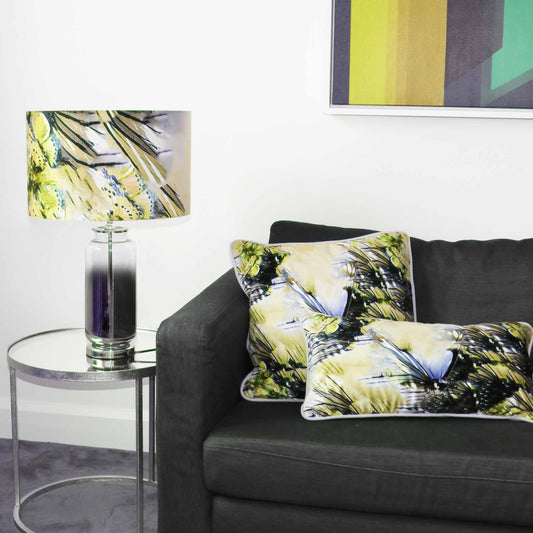 Butterfly Yellow Bolster Cushion