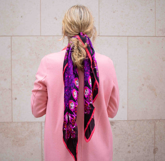 Dolls Pink Silk Scarf