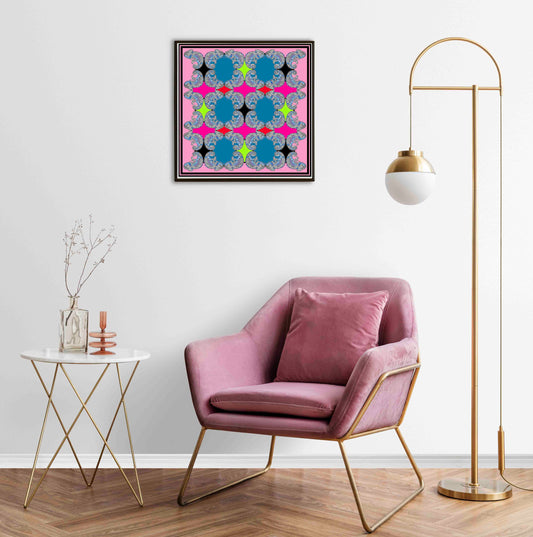 Chameleon Pink Wall Art Print
