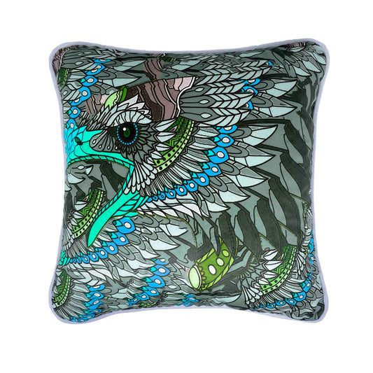 Eagles Blue Velvet Cushion