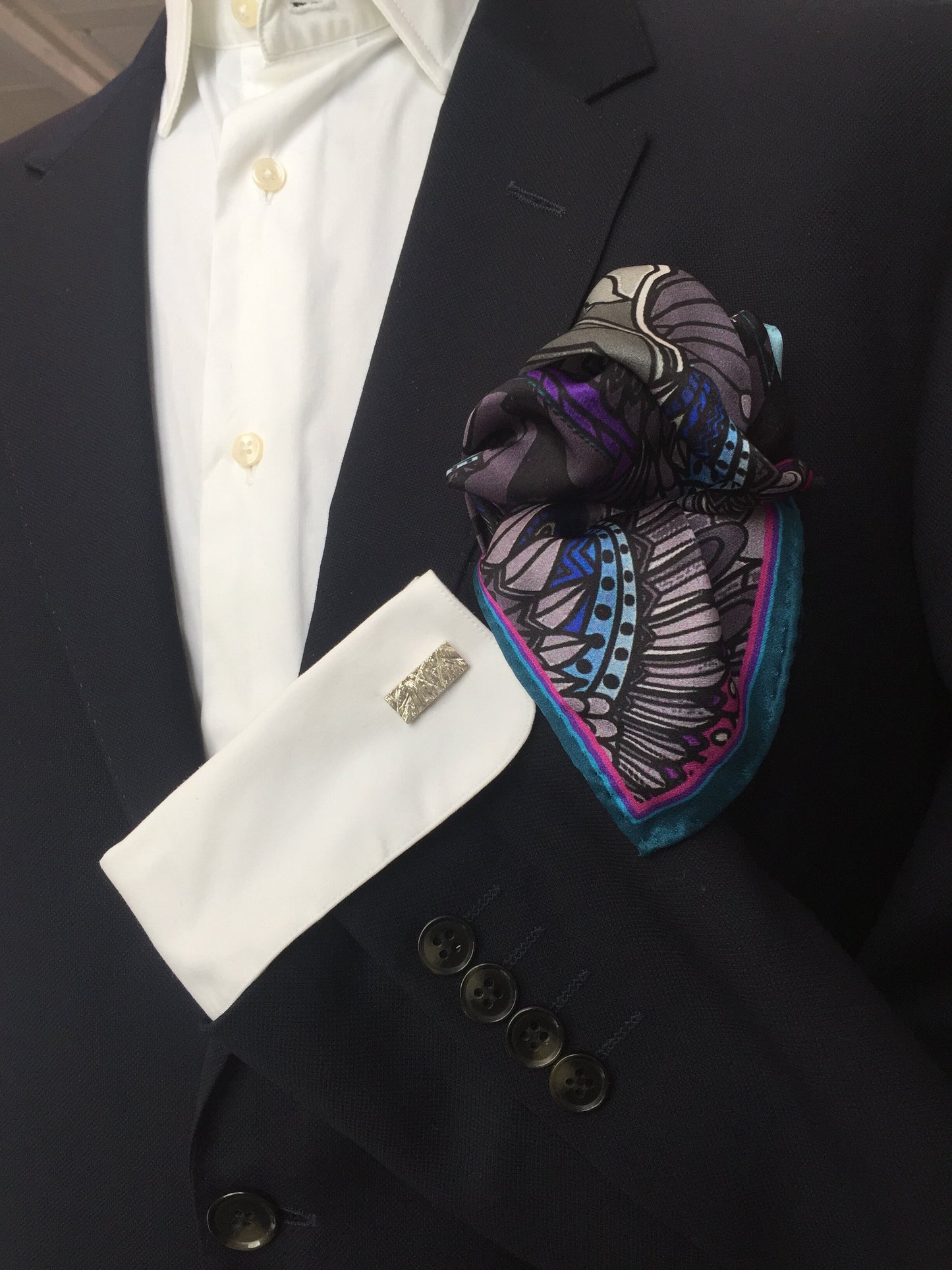 Eagles Pink Silk Pocket Square